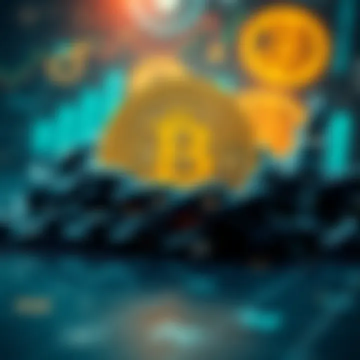 Bitcoin wrapped in chains A visual representation of Bitcoin wrapped in chains, symbolizing the risks of wrapping Bitcoin through various platforms, with a background showing traditional financial symbols and digital technolog...