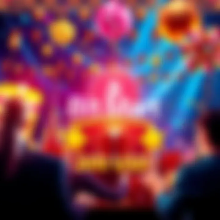 Colorful celebration graphic for BitMart's 8th anniversary featuring festive elements and 300 USD prize announcement