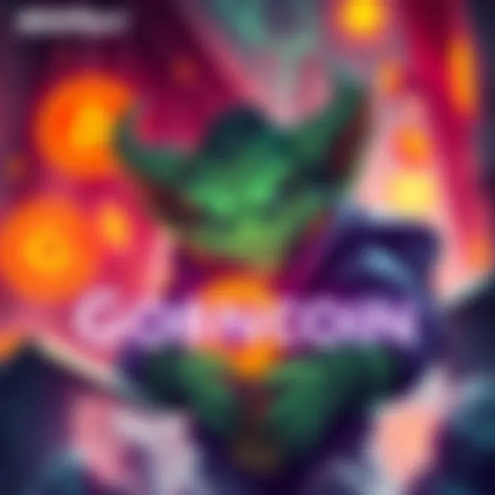 Announcement of GoblinCoin trading launch on BitMart with a graphic of a goblin character and cryptocurrency symbols
