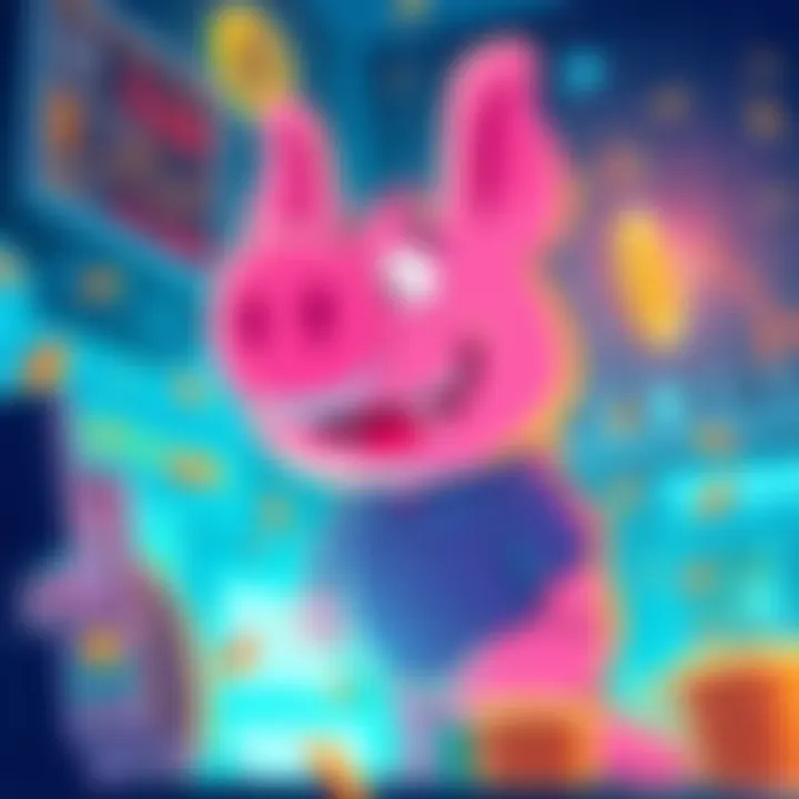 Graphic illustrating BitMart's announcement of Ralph Wiggum's listing with trading elements