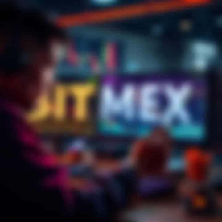 A trader analyzing charts on BitMEX and Binance, showing different platforms for derivatives and general trading