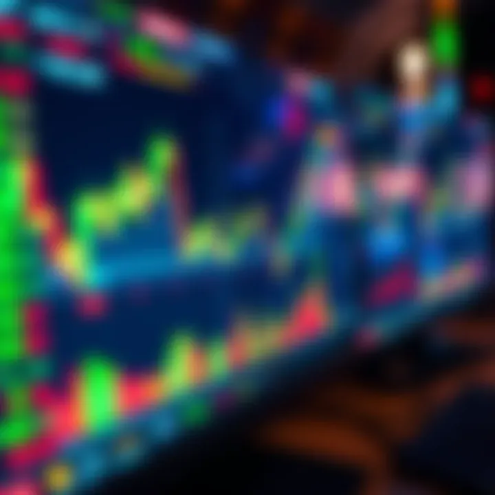 A close-up of a computer screen displaying the BitMEX trading platform with graphs and charts