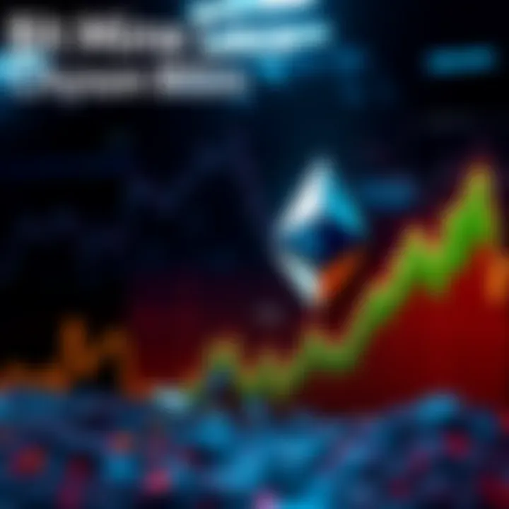 Visual representation of BitMine's significant loss affecting cryptocurrency market and Ethereum's future, featuring a downward trend graph with Ethereum logo overlay.