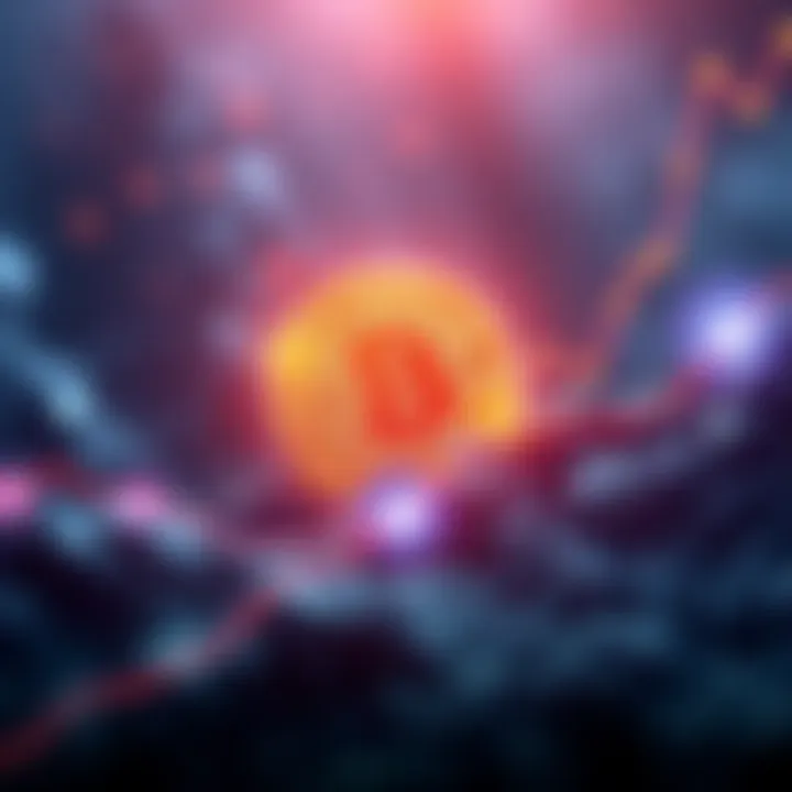 A graphic showing the rise of BlackRock's bitcoin holdings, representing growth and confidence in cryptocurrency as an investment.