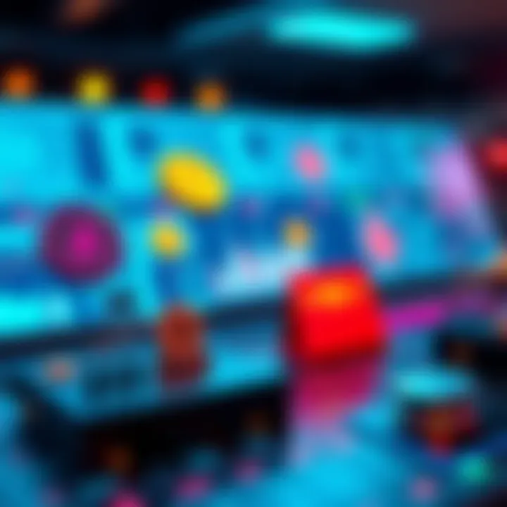 A graphic showing various blockchain data APIs with icons representing tokens, wallets, and trading activities in a digital setting.