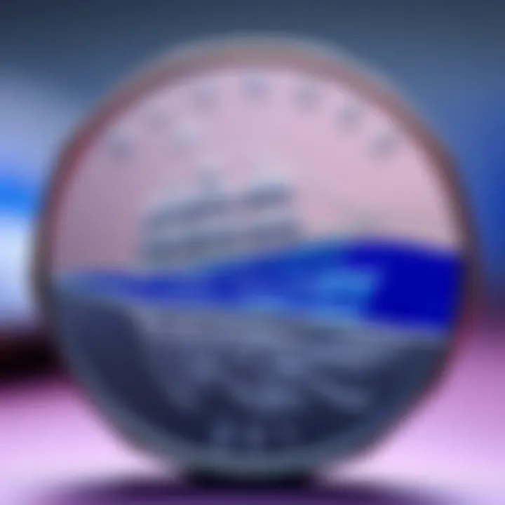 2021 Bluenose 10c Coin Design Close-up view of the 2021 Bluenose 10c coin, showing two shades of blue representing water and the image of the Bluenose ship