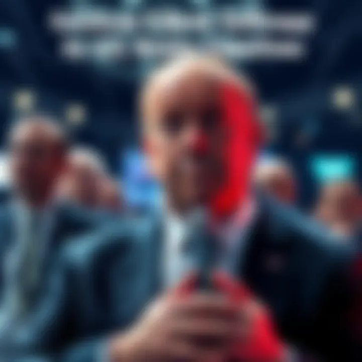 Coinbase CEO Brian Armstrong being ignored by U.S. bank executives at the Davos conference