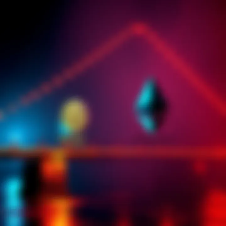 A digital representation of Bitcoin and Ethereum connected by a secure bridge, symbolizing safe cross-chain transfer.