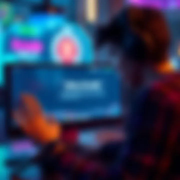 A frustrated person looking at a computer screen showing a redirect message from Atlas Arcade to Atlas Apps