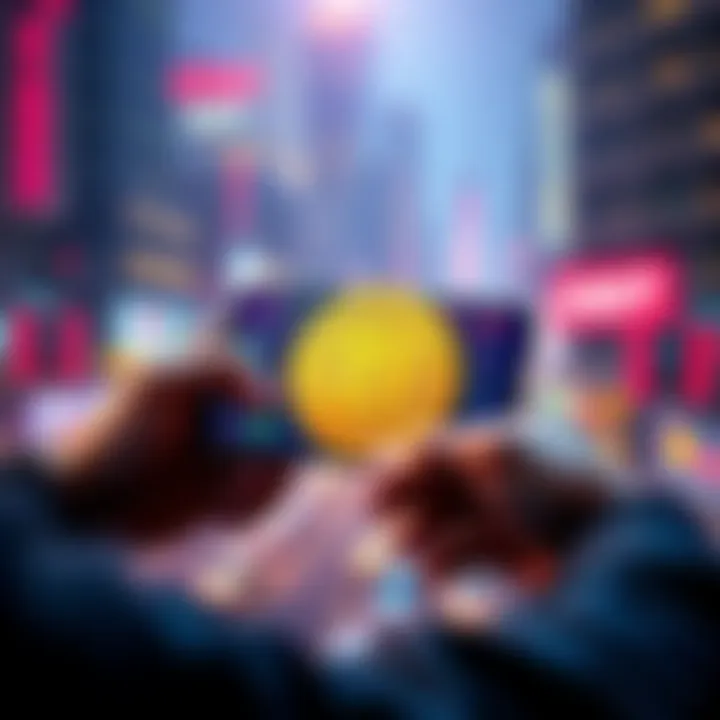 A person using a smartphone to swap Bitcoin for Tether on a cryptocurrency platform.