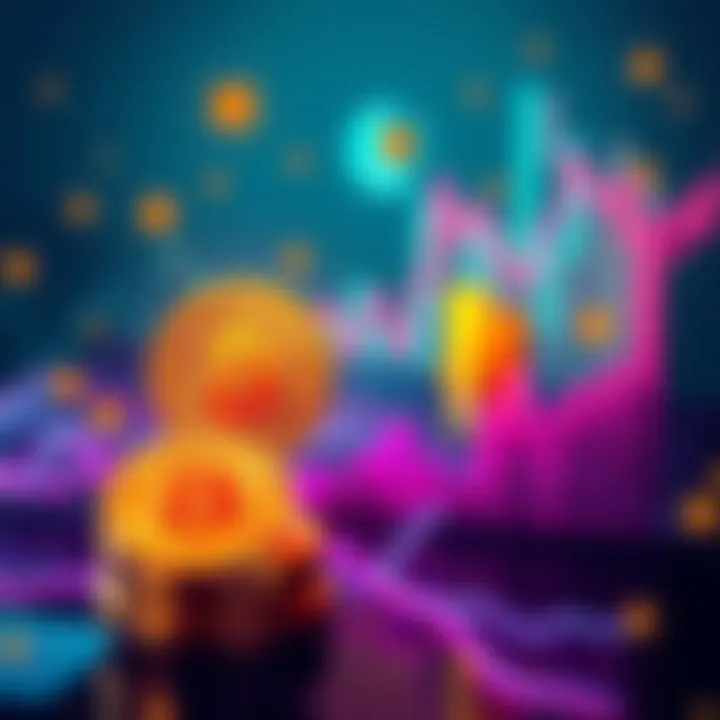 A sleek visualization of Bitcoin symbols and financial graphs illustrating rising trends, symbolizing the evolving perceptions of Bitcoin as a strategic investment.