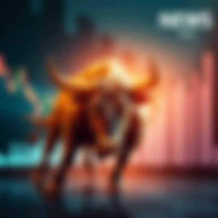 Bull Run Market Growth A graphic showing a bull representing a market surge, with rising stock charts in the background, symbolizing growth and investment opportunities.