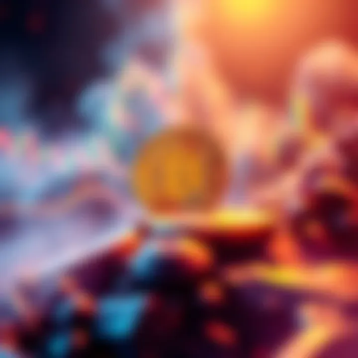 A vibrant visual showcasing Bitcoin's rise and market dynamics, reflecting investor anticipation and trading enthusiasm.