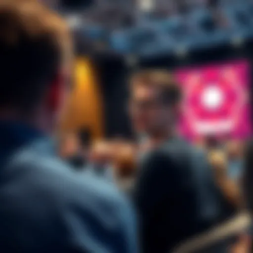 Vitalik Buterin talking about ZK-EVMs and PeerDAS at a tech conference, with a crowd listening attentively.