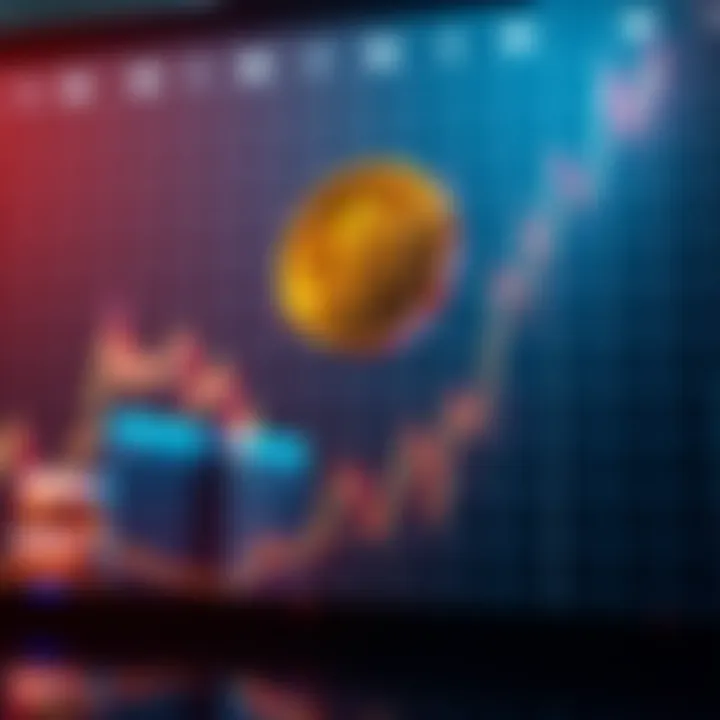 A graph showing Buttcoin's 33% decline alongside a rising index fund chart with a 12% gain.