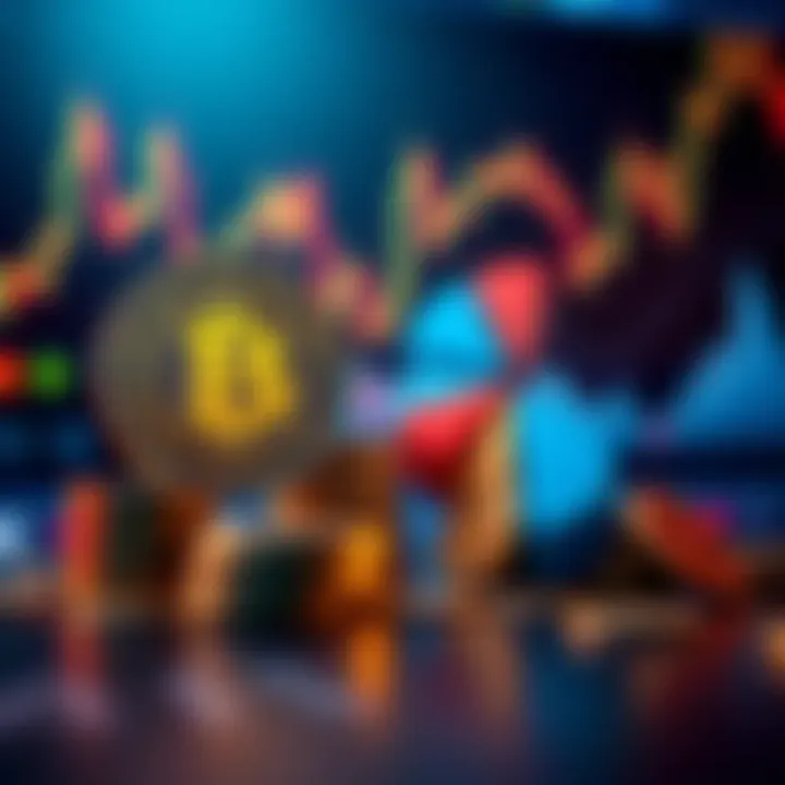 Buttcoin Treasury Concept A graphic showing a digital coin labeled Buttcoin next to a stack of coins representing dividends and a pie chart illustrating income sustainability for retirees, with a backdrop of fluctuating market...