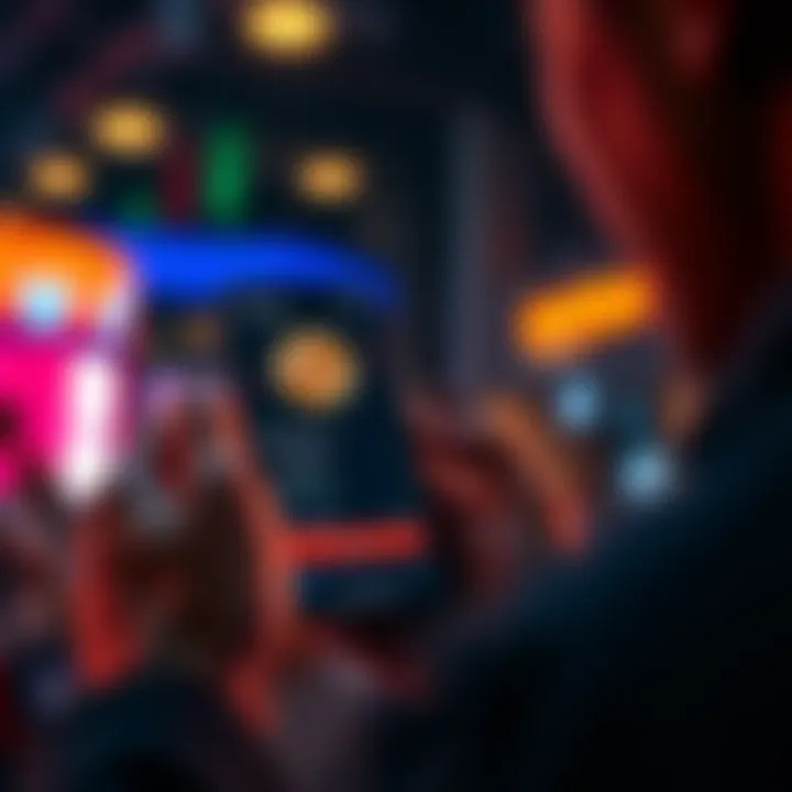 A person reviewing Bitcoin prices on a smartphone with a Coinbase app open, showing a daily deposit limit and options for purchases.