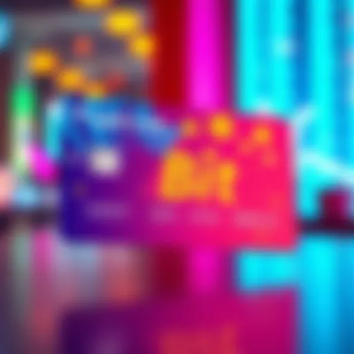 A Bybit Card featuring a colorful design, with icons representing rewards and opportunities, set against a bright background, symbolizing excitement for financial opportunities.