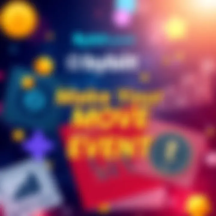 A vibrant graphic promoting Bybit's Make Your Move event with visuals of passport stamps and trading symbols.