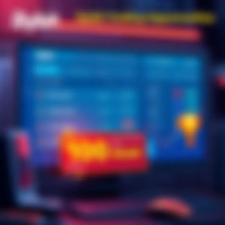 Bybit Trading Opportunities A graphic showing Bybit trading interface with options for INTUUSDT, RAMUSDT, and DJTUSDT, featuring a lucky draw announcement for 100k USDT prize.