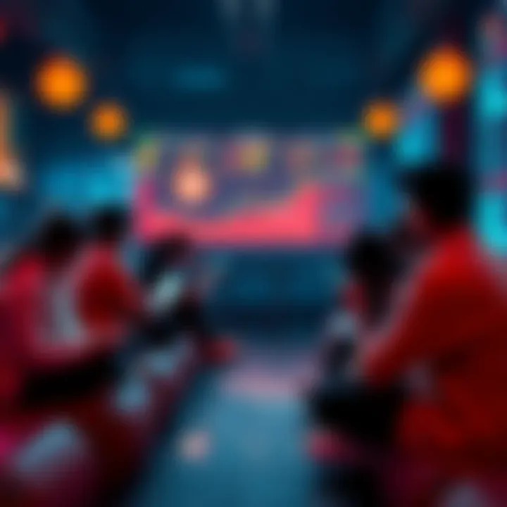 Calm Amid Crypto Chaos People sitting peacefully while monitoring crypto market changes on their devices, symbolizing calmness during market fluctuations.