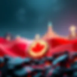 A digital representation of Canada's first tokenized bond, featuring a modern financial theme with the Canadian flag and digital elements.