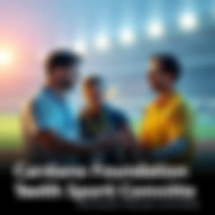 Cardano Foundation and Brazilian Olympic Committee Collaboration Representatives from Cardano Foundation and Brazilian Olympic Committee discussing sports innovation with blockchain technology