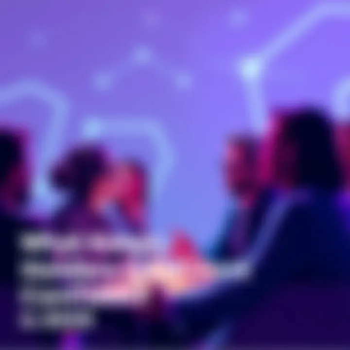 Cardano Investors Looking Ahead A group of optimistic individuals discussing Cardano's future at a crypto meetup, showcasing their support despite market challenges.