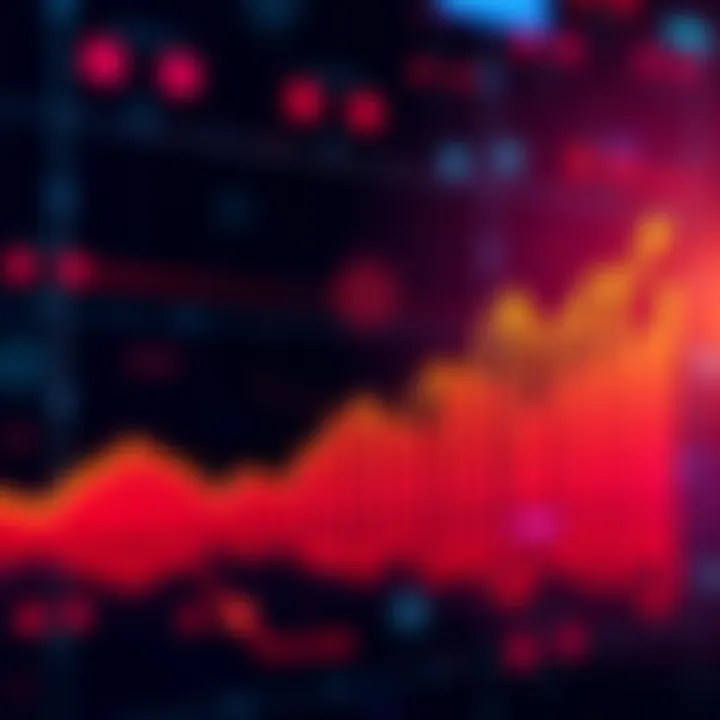 Graph showing Cardano (ADA) market trends with arrows indicating growth and discussions around cryptocurrency.