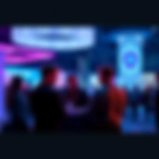 Cardano delegation members discussing their projects with attendees at The Linux Foundation Open Source Summit North America 2026.