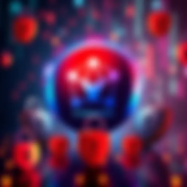 Visual representation of the Cardano logo surrounded by padlocks and shields symbolizing security discussions.
