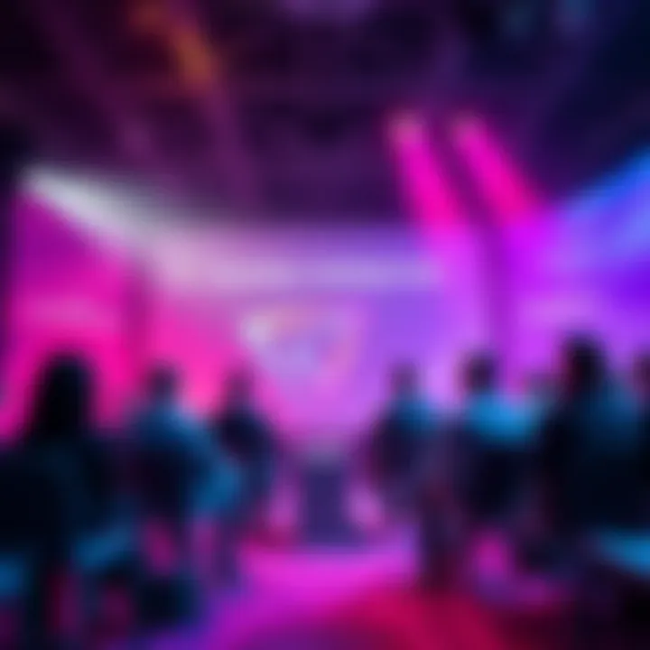Cardano Town Hall Discussion A group of speakers discussing advancements in the Cardano ecosystem at a town hall event