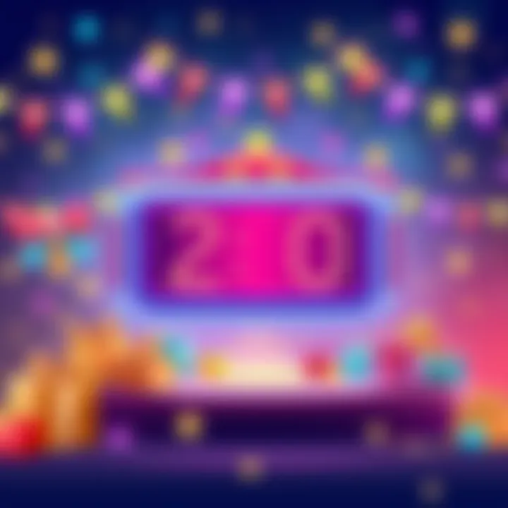 A vibrant illustration showing a countdown clock with festive elements, symbolizing an upcoming milestone celebration.