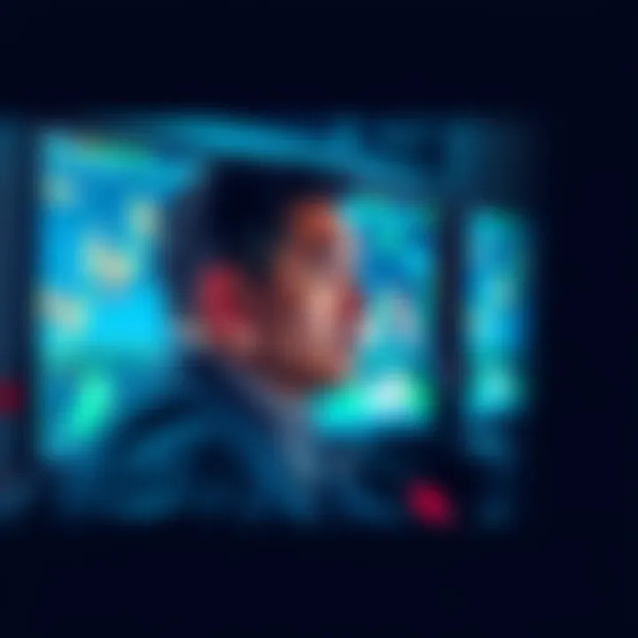 A trader looks worried while monitoring charts on a computer screen, symbolizing the risks of centralized exchanges in cryptocurrency trading.