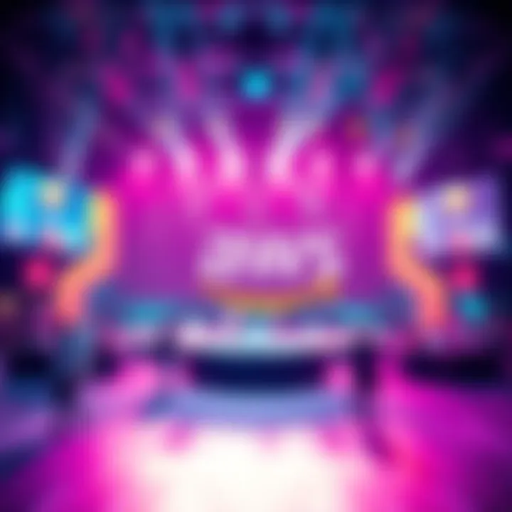 Chainlink logo alongside AWS logo in a vibrant backdrop representing a livestream event