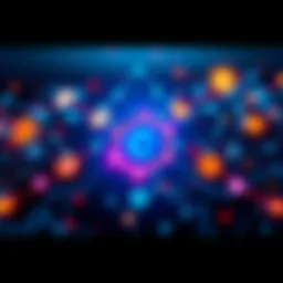 A visual representation of Chainlink linking different blockchains to create a unified financial system.