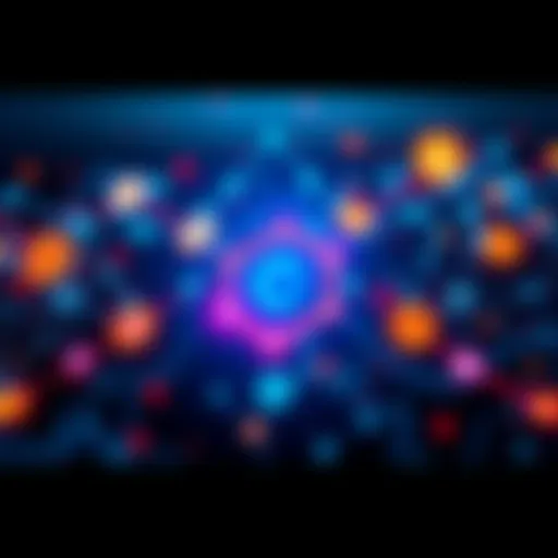 A visual representation of Chainlink linking different blockchains to create a unified financial system.