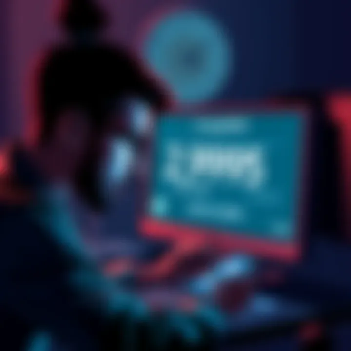 A person looking frustrated while checking their crypto wallet on a computer, with a display showing a balance of USDC. A clock in the background symbolizes the long wait for a refund.