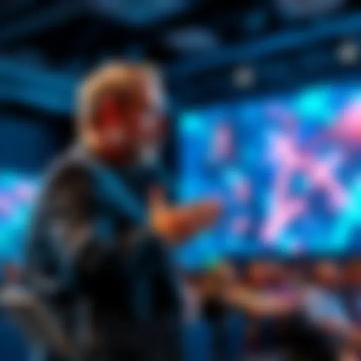 Charles Hoskinson discussing blockchain insights at a speaking event