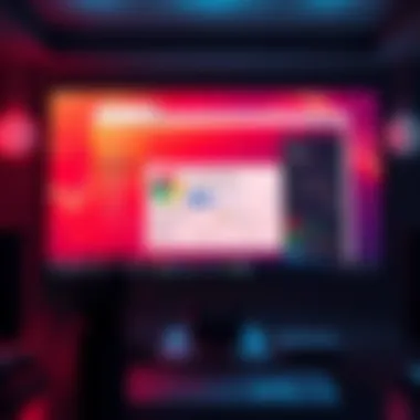 A computer screen displaying the Chrome browser with automation tools open, showcasing web page monitoring and vendor form automation features.