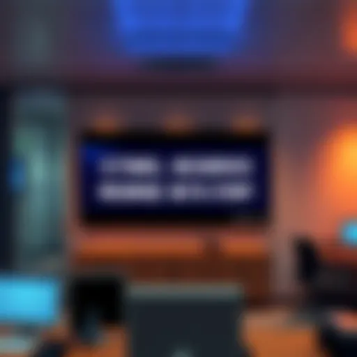 Inside view of Citadel Securities office showing a bold message on a screen directed at employees, with logos of Melvin Capital and Point72 visible in the background.