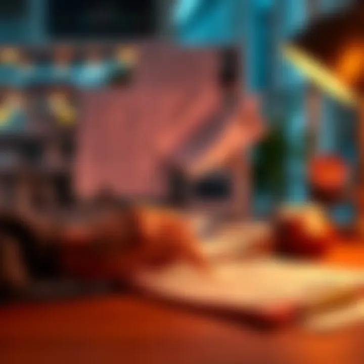 Person filling out tax forms at a desk with a calculator and notepad