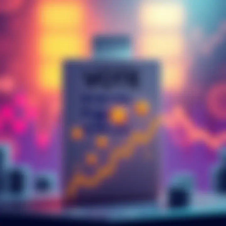 Illustration showing a voting ballot with cryptocurrency symbols and a graph indicating market trends, representing the upcoming Clarity Act vote's effect on the crypto market.