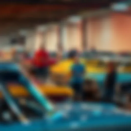 A group of car enthusiasts in Nashville examining classic cars at a local event, exchanging tips and stories about their favorite vehicles.