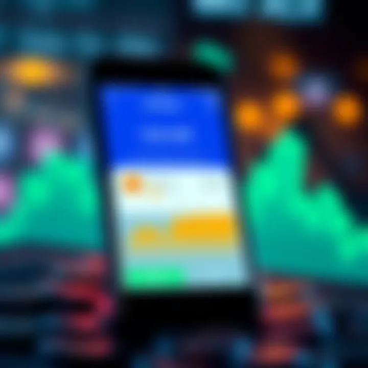 A smartphone screen showing a notification of a fourth BTC distribution on Coinbase with a graph displaying the cryptocurrency's performance.