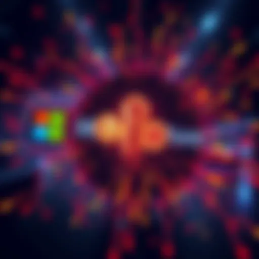 Coinbase and Microsoft logos with a graphic representation of a phishing attack being disrupted