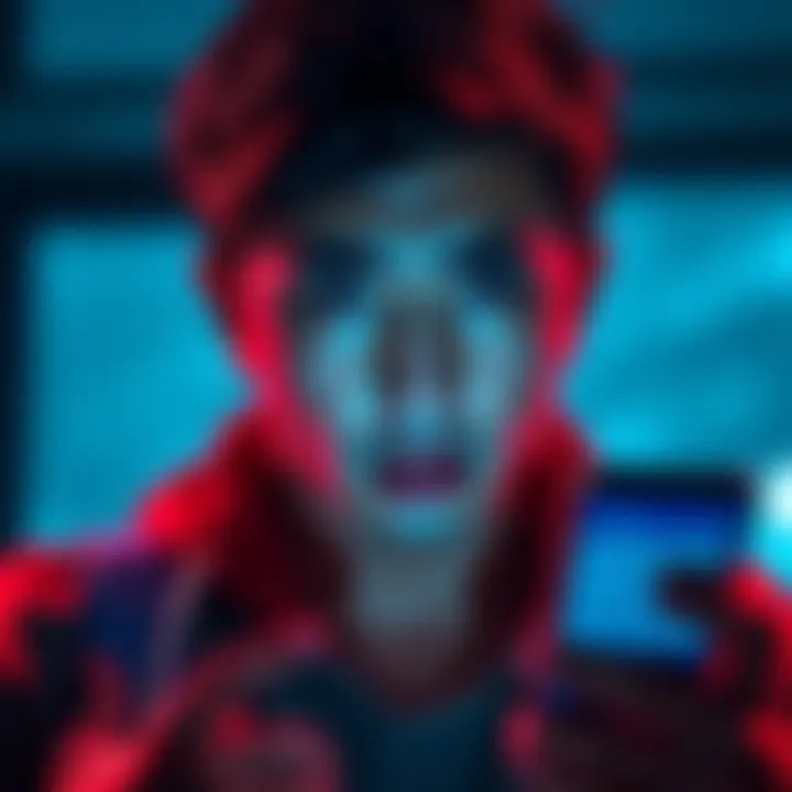 A person looks worried while checking their email on a smartphone, with a notification about a password change visible.