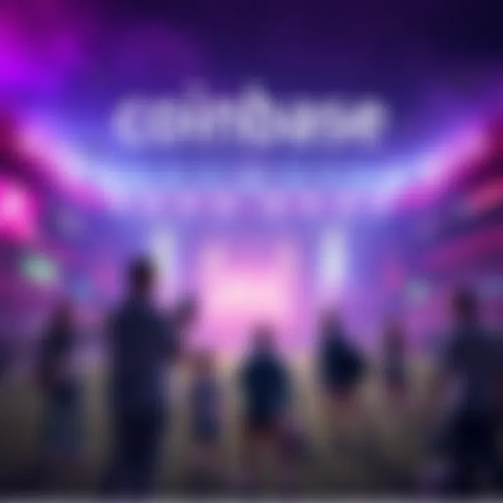 A vibrant scene from Coinbase's Super Bowl ad, featuring dynamic visuals and exciting moments related to cryptocurrency.