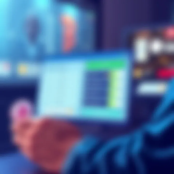 A graphic illustration depicting a user navigating payment settings on Coinbase Wallet, showcasing a credit card and transaction success icons.