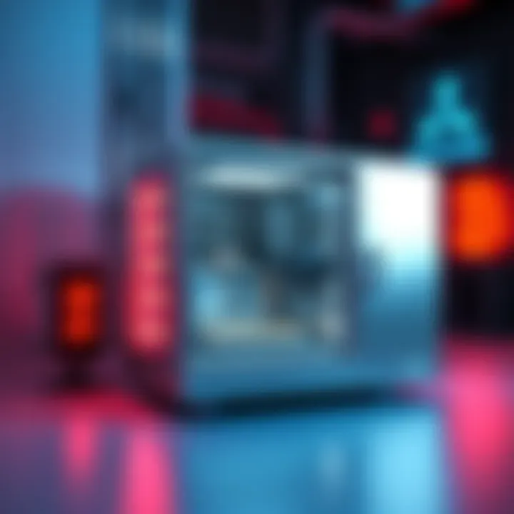 XRP Cold Storage Device A sleek cold storage device for securing cryptocurrency, featuring a modern design and digital security locks.